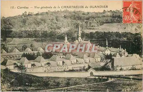 Ansichtskarte AK Correze Vue Generale de la Chartreuse du Glandier