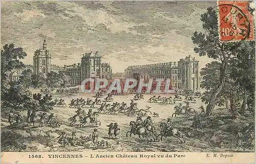 Ansichtskarte AK Vincennes l'Ancien Chateau Royal vu du Parc