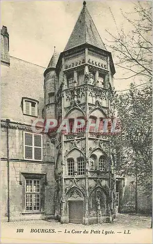 Cartes postales Bourges La Cour du Petit Lycee