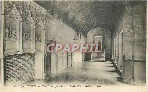 Cartes postales Bourges Palais Jacques Coeur Salle des Gardes