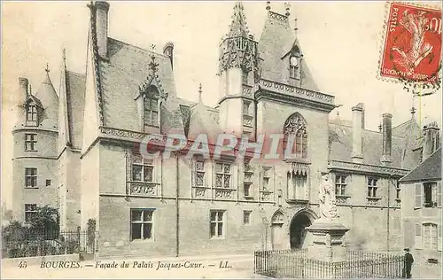 Cartes postales Bourges Facade du Palais Jacques Coeur