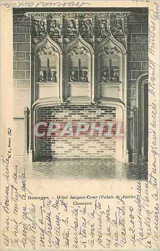 Cartes postales Bourges Hotel Jacques Coeur (Palais de Justice) Cheminee