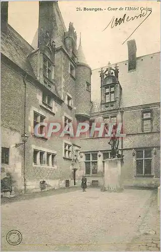 Cartes postales Bourges Cour de l'Hotel Cujas