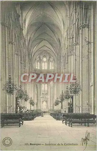 Ansichtskarte AK Bourges interieur de la Cathedrale