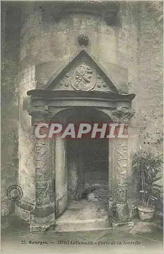 Cartes postales Bourges Hotel Lallemant Porte de la Tourelle