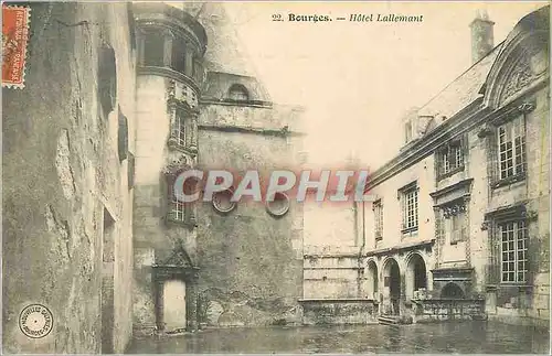 Cartes postales Bourges Hotel Lallemant