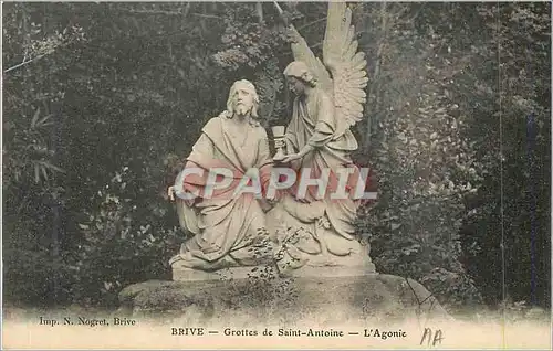 Cartes postales Brive Grottes des Saint Antoine L'Agonie