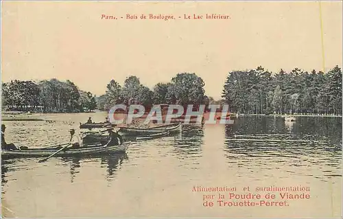 Ansichtskarte AK Paris Bois De Boulogne Le Lac Inferieur