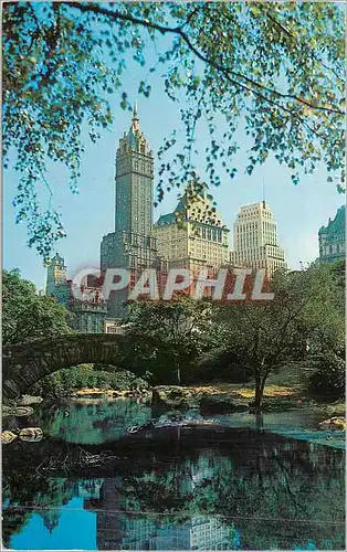 Moderne Karte Central Park and Fifth Avenue Hatels New York City