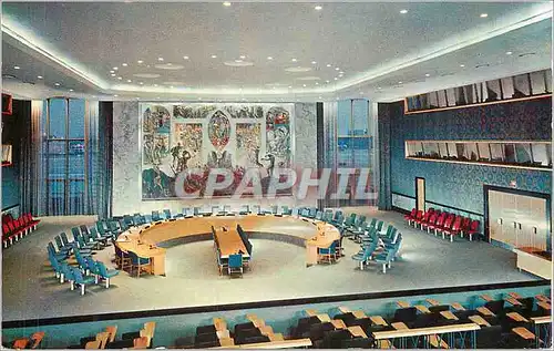 Moderne Karte United Nations Security Council Chamber