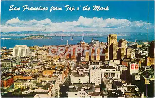 Cartes postales moderne San Francisco From Top of the Mark