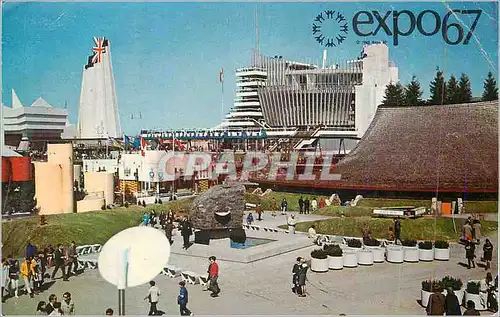 Moderne Karte Expo 67 Canada Exiting View on Ile Notre Dame Expo 67