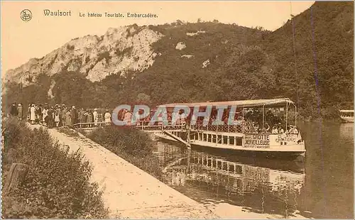 Cartes postales Waulsort le bateau Touriste Embarcadere Vues Choisies de la Vallee de la Meuse Bateau