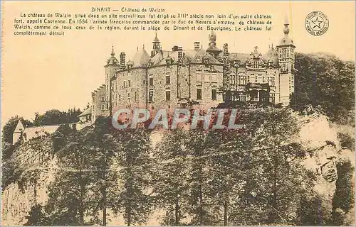 Cartes postales Dinant Chateau de Walzin situe dans un site Merveilleux fut Erige au XIIIe siecle