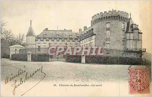 Cartes postales Chateau de Rambouillet cote Nord