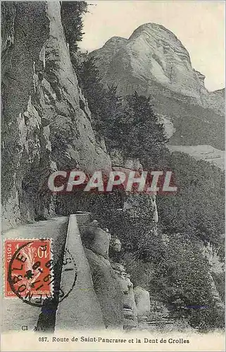Cartes postales Route de Saint Pancrasse et la Dent de Crolles