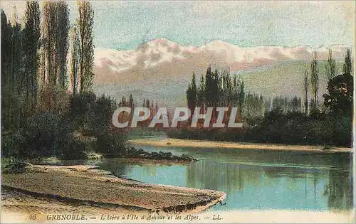 Cartes postales Grenoble l'Isere a l'Ile d'Amour et les Alpes