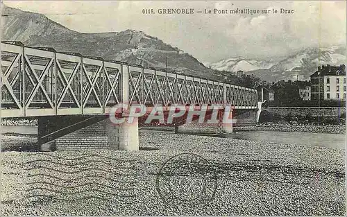 Ansichtskarte AK Grenoble le Pont Metallique sur le Drac