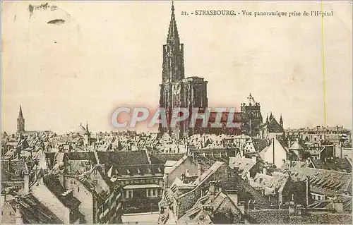 Ansichtskarte AK Strasbourg Vue Panoramique prise de l'Hopital