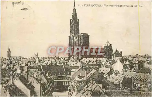 Cartes postales Strasbourg Vue Panoramique prise de l'Hopital