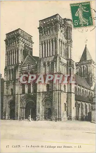 Cartes postales Caen la Facade de l'Abbaye aux Dames
