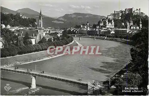 Cartes postales moderne Salzburg Altstadt Salzach