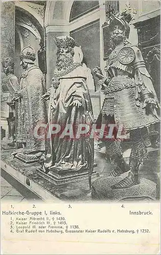 Cartes postales Hofkirche Gruppe I Links Insbruck