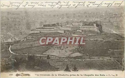 Cartes postales Vue Generale de la Citadelle prise de la Chapelle des Buis Besancon
