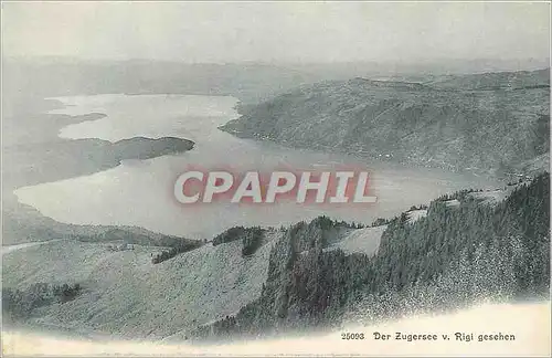 Cartes postales Der Zugersee V Rigi Gesehen