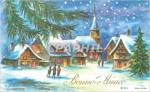 Moderne Karte Bonne Annee