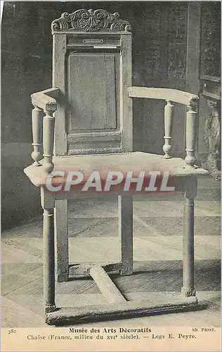 Cartes postales Musee des Arts Decoratifs Chaise (France Milieu du XIe Siecle) Legs E Peyre