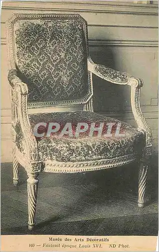 Cartes postales Musee des Arts Decoratifs Fauteuil Epoque Louis XVI