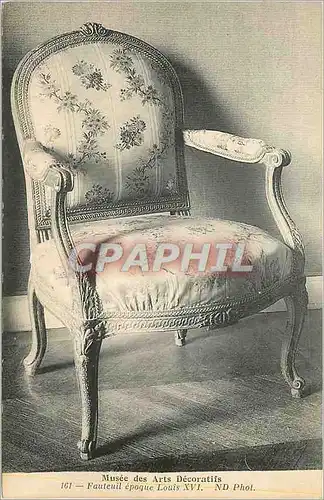 Cartes postales Musee des Arts Decoratifs Fauteuil Epoque Louis XVI