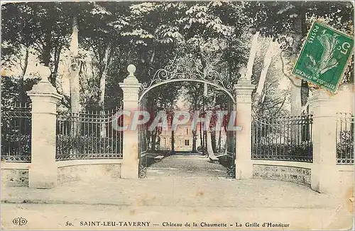 Ansichtskarte AK Saint Leu Taverny Chateau de la Chaumette La Grille d'Honneur