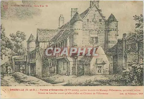 Cartes postales Omerville (S et O) Ferme d'Omerville (XVIe Siecle)