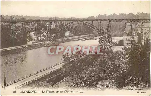 Ansichtskarte AK Mayenne Le Viaduc vu du Chateau