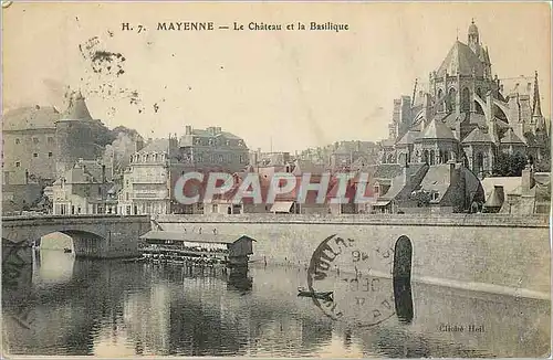 Cartes postales Mayenne le Chateau et la Basilique