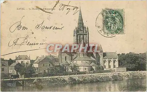 Ansichtskarte AK Laval La Basilique d'Avesnieres