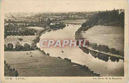 Ansichtskarte AK Laval Les Bords de la Mayenne