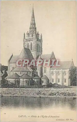 Cartes postales Laval Abside de l'Eglise d'Avesnieres