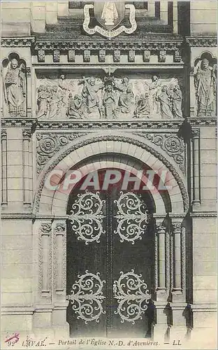Cartes postales Laval Portail de L'Eglise N D D'Avesnieres