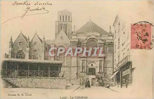 Cartes postales Laval la Cathedrale (carte 1900)