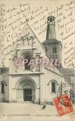 Cartes postales Chateau Gontier L'Eglise St Jean