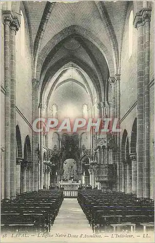 Ansichtskarte AK Laval L'Eglise Notre Dame d'Avenieres L'Interieur