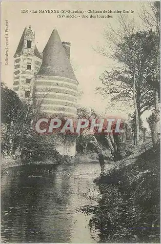 Ansichtskarte AK La Mayenne (St Quentin) Chateau de Mortier Crolle (XVe Siecle) Une des Tourelles