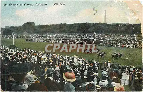 Cartes postales Champ de Courses d'Auteuil Hippisme Chevaux