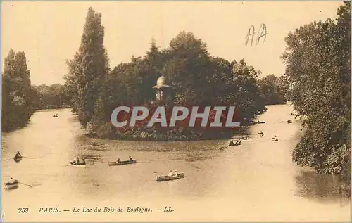 Cartes postales Paris Le Lac du Bois de Boulogne