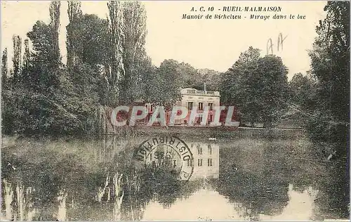 Cartes postales Rueil Malmaison Manoir de Richelieu Mirage dans le Lac
