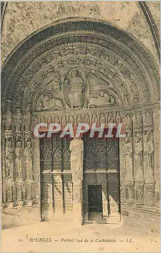 Cartes postales Bourges Portail Sud de la Cathedrale