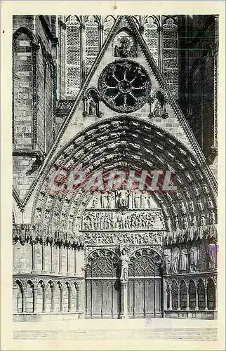 Cartes postales Bourges La Cathedrale Porche Central